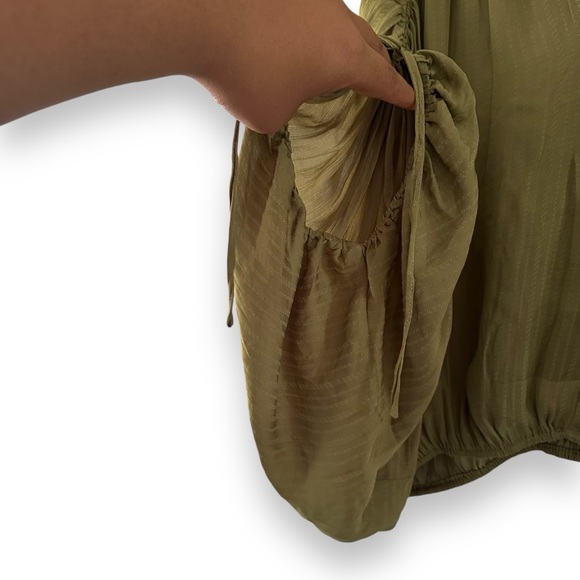 Anthropologie Olive Green Blouse - Picture 6 of 10